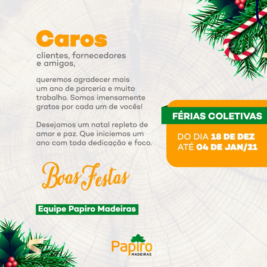 FELIZ NATAL E PRÓSPERO ANO NOVO!!! – Papiro Madeiras